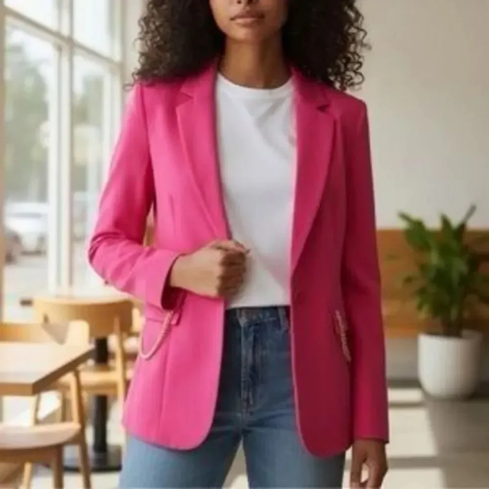 NWT Ramy Brook Leilani Jacket, in fushia Size 4